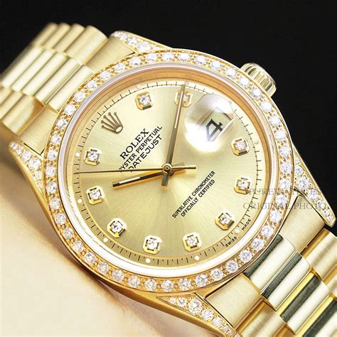 gold rolex used mens|rolex gold watches for men.